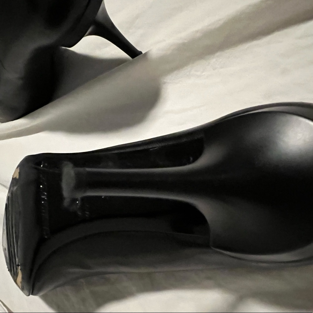 Gianmarco Lorenzi CLASSIC BLACK  Leather Pumps 6.5 37 - Picture 5 of 9